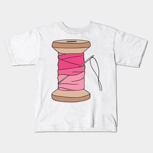 Spool of Thread, Sewing and Quilting Kids T-Shirt